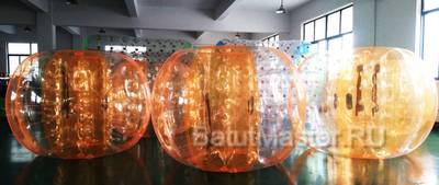 Бампербол «Прозрачно - оранжевый», ПВХ, диаметр 1,8 м