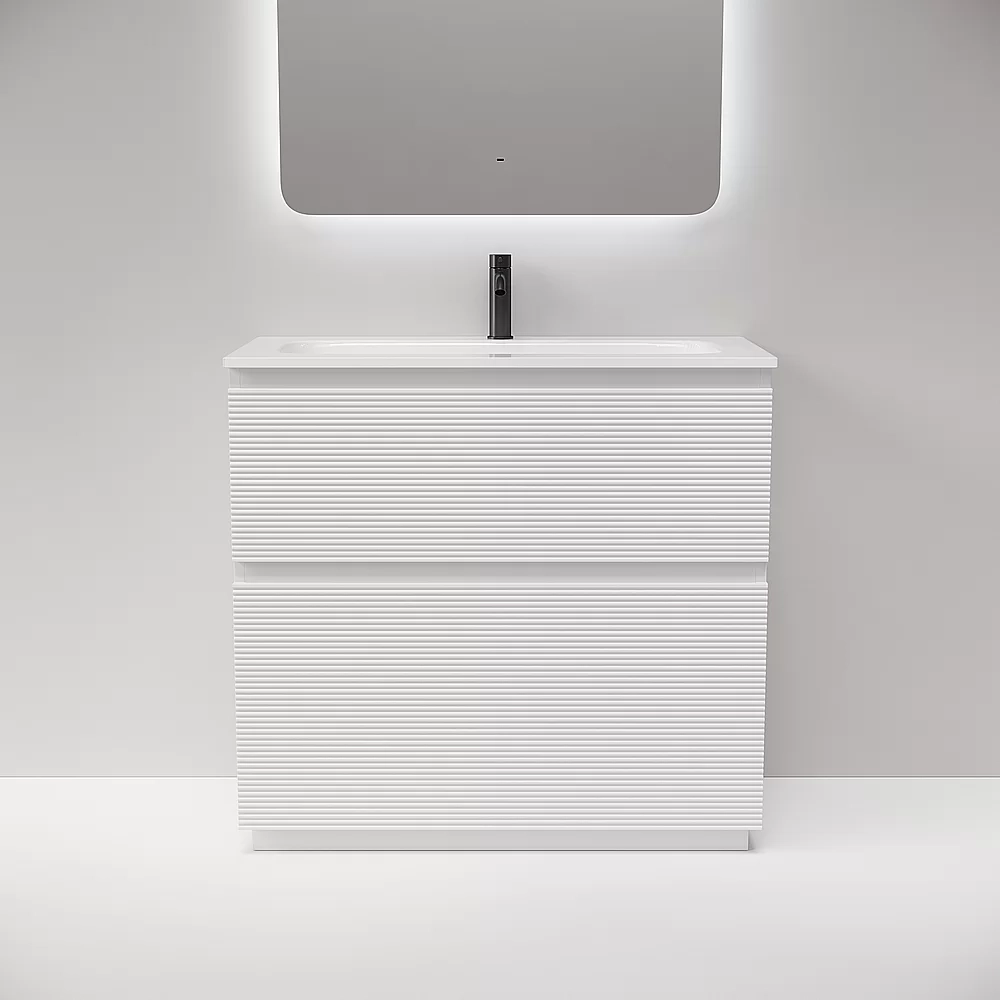 Тумба с раковиной Sancos FOLK Floor FL90FW/CN7002 90 Bianco