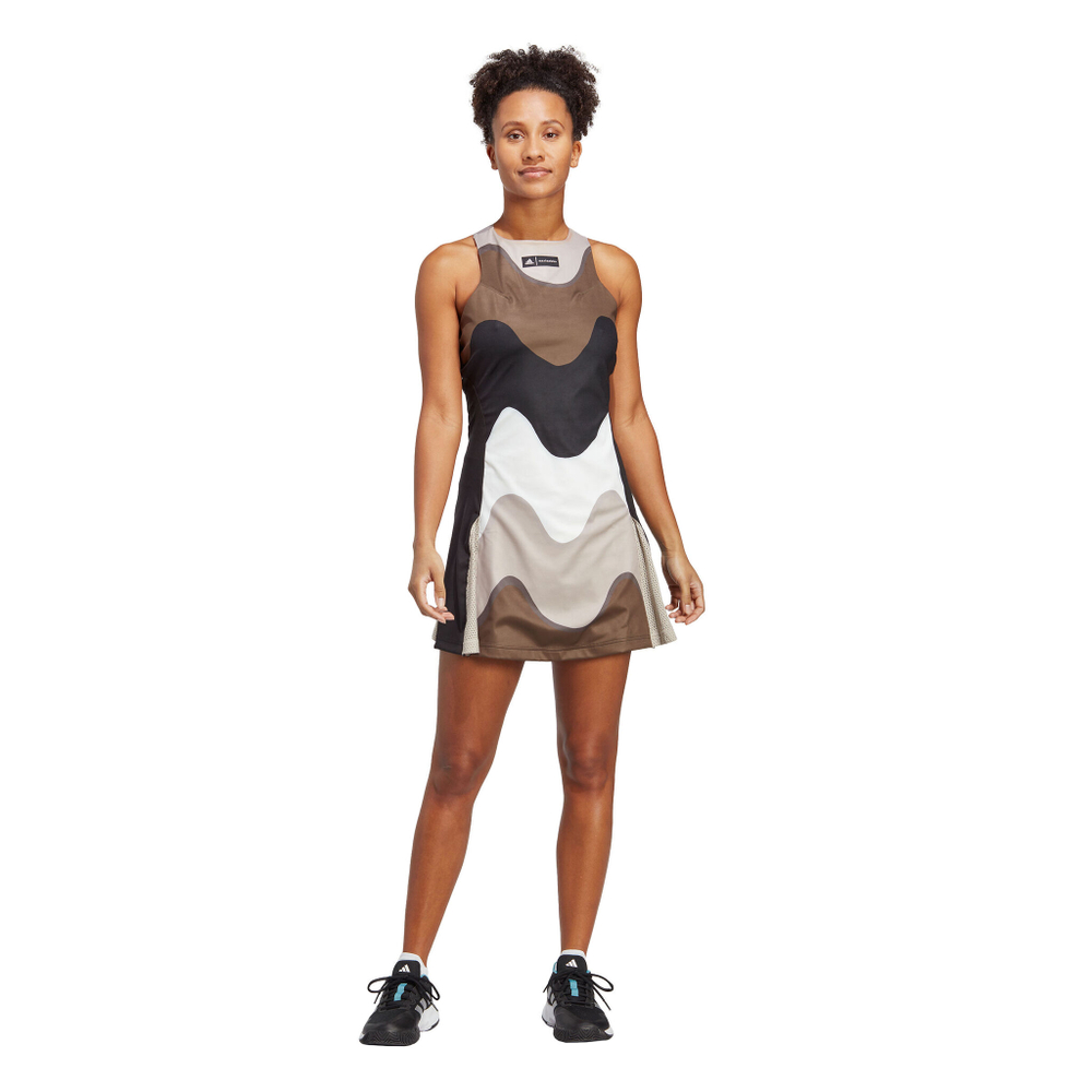 Женская теннисное платье adidas T Premium Dress Women - Black, Multicoloured