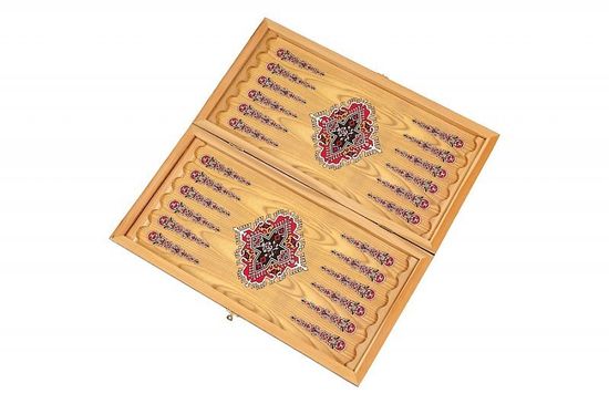 Нарды + Шашки Сирия Красные малые (Россия, дерево, 40 см), Partida