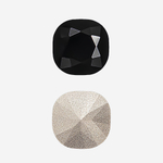 Кристалл Кушон (Сushion), оттенок "Черный"/"Jet", 12мм