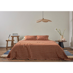 Покрывало из хлопка Polka dots, 180х250 см | карамельный