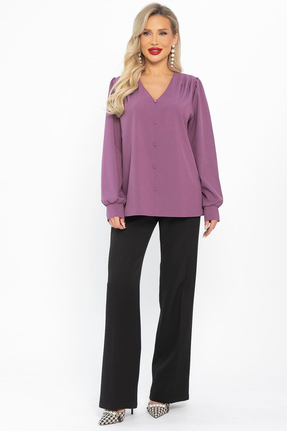 Блуза Марго (лиловая) Б14633-43М LT Collection