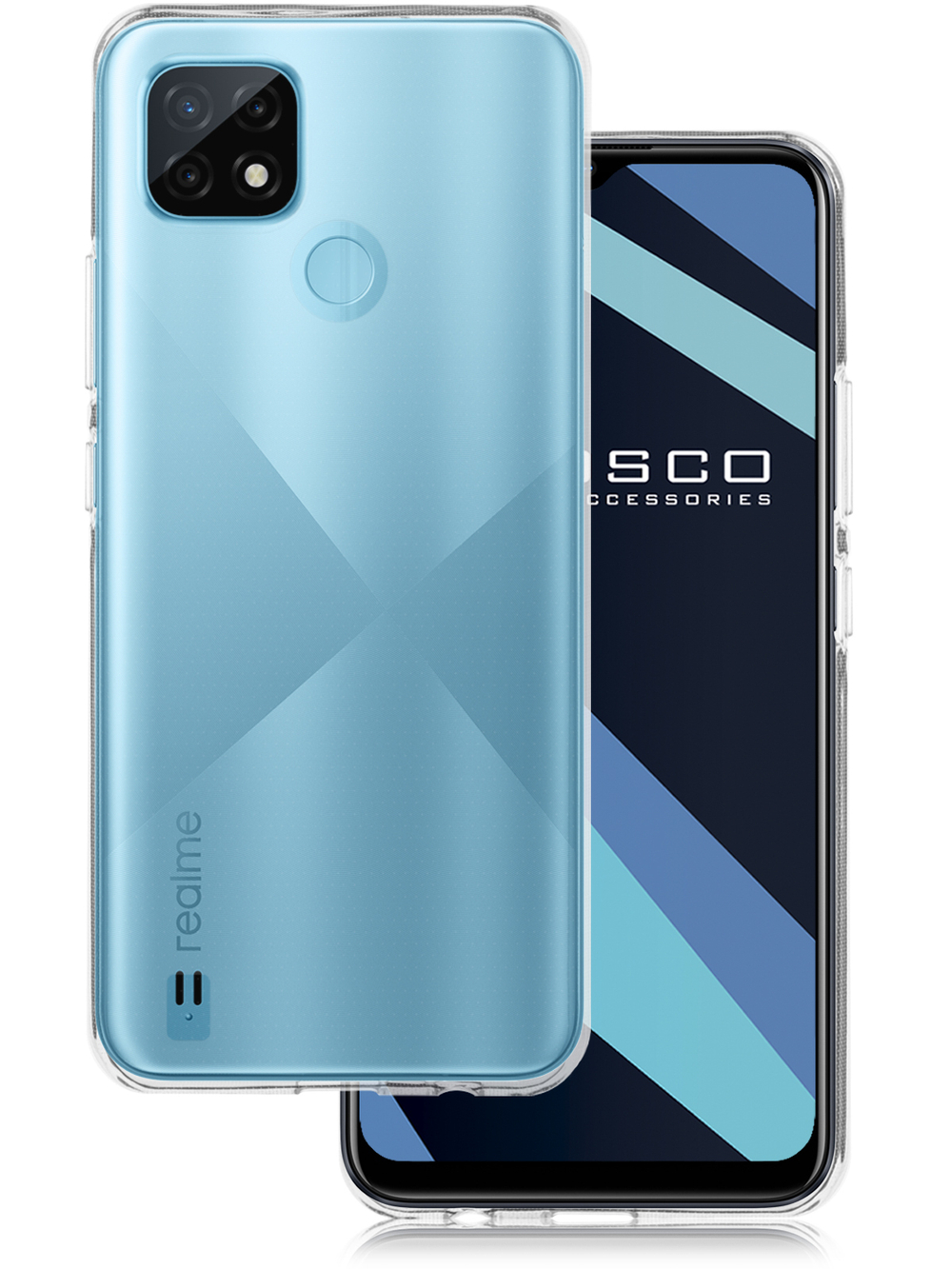 Чехол ROSCO для realme C21 оптом (арт. RM-C21-TPU-TRANSPARENT)