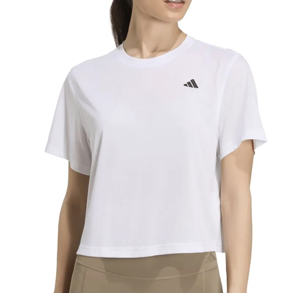Женская теннисная футболка Adidas Power Essentials Big Graphic - white