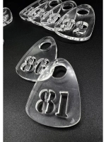 Номерки для гардероба прорезные