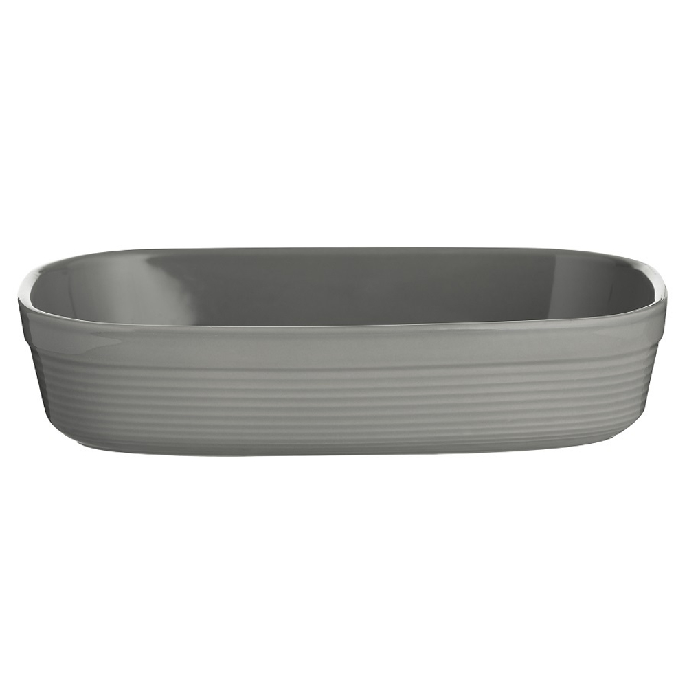 Блюдо для запекания william mason, 19х28 см, серое