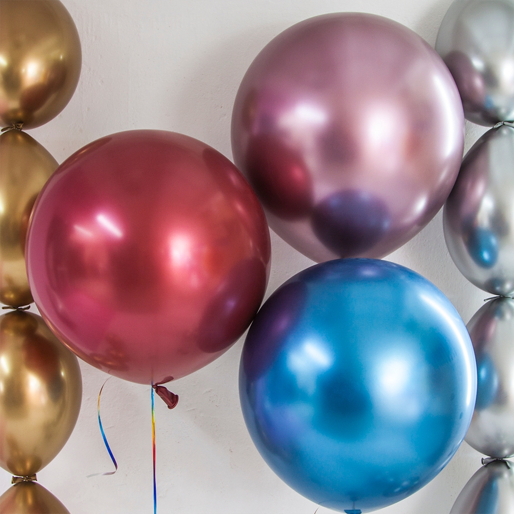 Шар Большой Синий Хром