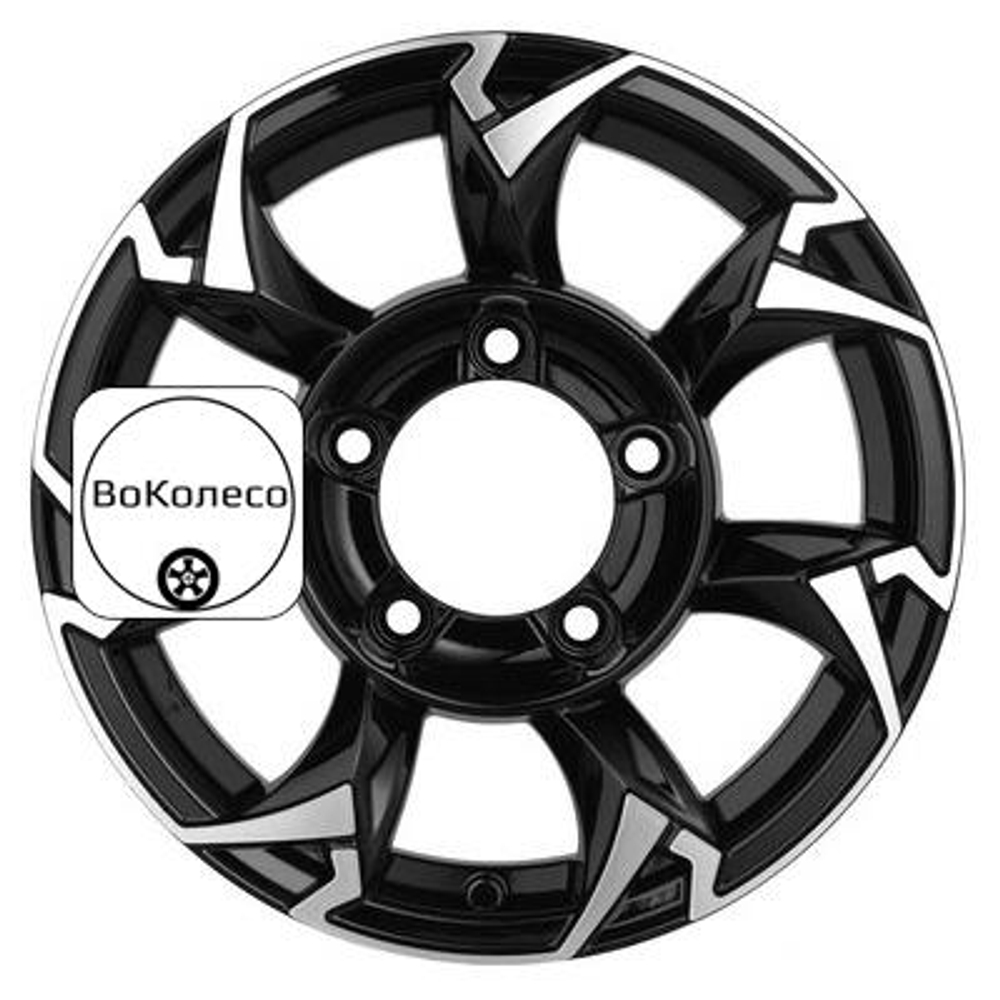 5,5x15/5x139,7 ET5 D108,1 KHW1505 (Jimny) Black-FP Khomen Wheels