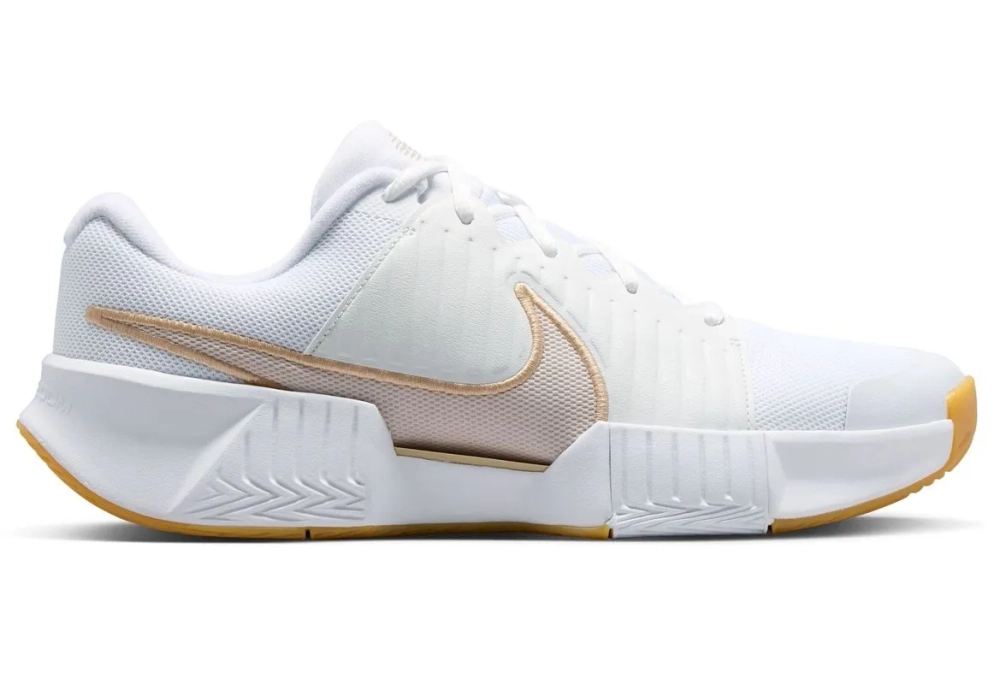 Мужские кроссовки теннисные Nike Zoom GP Challenge Pro - white/lt orewood brown/summit white
