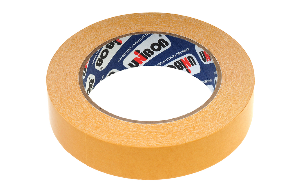 Клейкая лента двухсторонняя UNIBOB 25х25м ткань