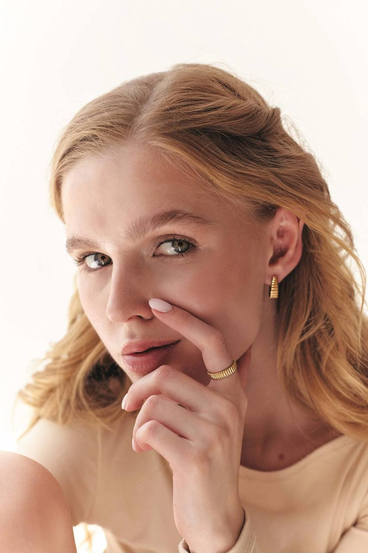 Кольцо Грани 2, позолота