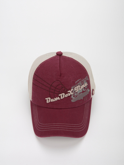 Бейсболка Snapp Bum Box Time (бордовый/светло-бежевый)