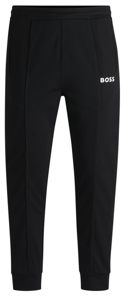 Мужские теннисные штаны BOSS Hadiko MB Regular-Fit In Stretch Gabardine - черный