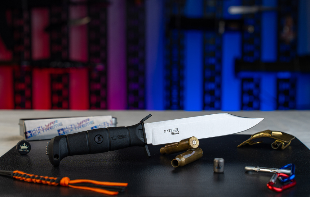 Тактический нож ПАТРИОТ VG-10 (Cryo) StoneWash First Run