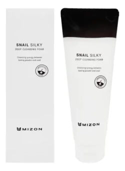 MIZON Глубокоочищающая пенка для умывания с муцином улитки- SNAIL SILKY DEEP CLEANSING FOAM , 150мл