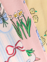 Пижама для девочки Next AJ8-346, 3 шт., Розовый, Светло-желтый, Голубой