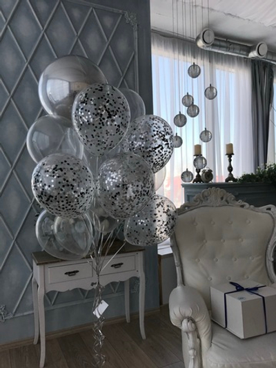Набор шаров Стиль Серебро