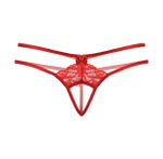 Стринги открытые красные S/L