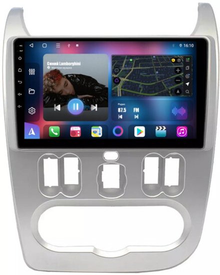 Магнитола для Renault Logan/Sandero 2009-2014 - FarCar BM752M на Android 13, QLED, ТОП процессор, 4Гб+32Гб, CarPlay, 4G SIM-слот