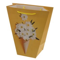 GAEM Пакет подарочный M (бумага 210г/м2, блок 12шт), L24 W11 H26 см, 4в.