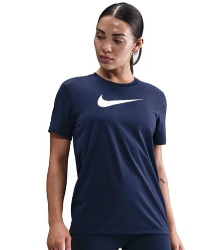 Женская теннисная футболка Nike Dri-Fit Graphic - midnight navy/white
