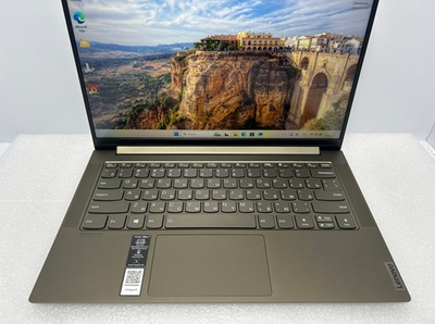 Ноутбук Lenovo Yoga Slim7 14ITL05 82A3004QRU 14"/Intel Core i7 1165G7/RAM16GB DDR4/1TB SSD/Intel Iris Xe graphics/1920х1080/IPS/Windows 11/Подсветка: LED/Цвет: темно-зеленый. Состояние: C1