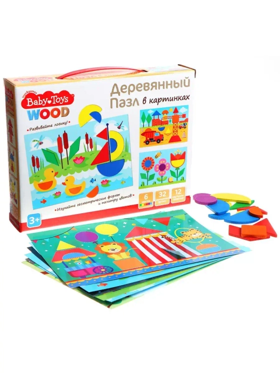 Пазл деревянный 32 элемента Baby Toys