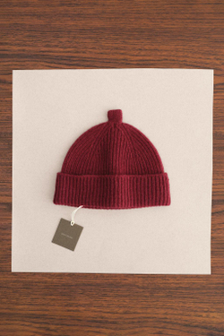 ZARA TIMELESS — ШАПКА ИЗ 100% ШЕРСТИ, БУРГУНДИ