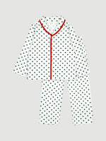 Пижама с воротником Mjölk Green Stars, уценка