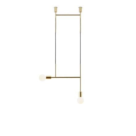 Ceiling design lamp  Side Kick by Volker Haug (Gold)