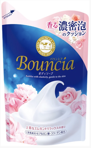COW "Bouncia" Жидкое увлажняющее мыло для тела "Взбитые сливки",цветочный аром.,см/б 400 мл.