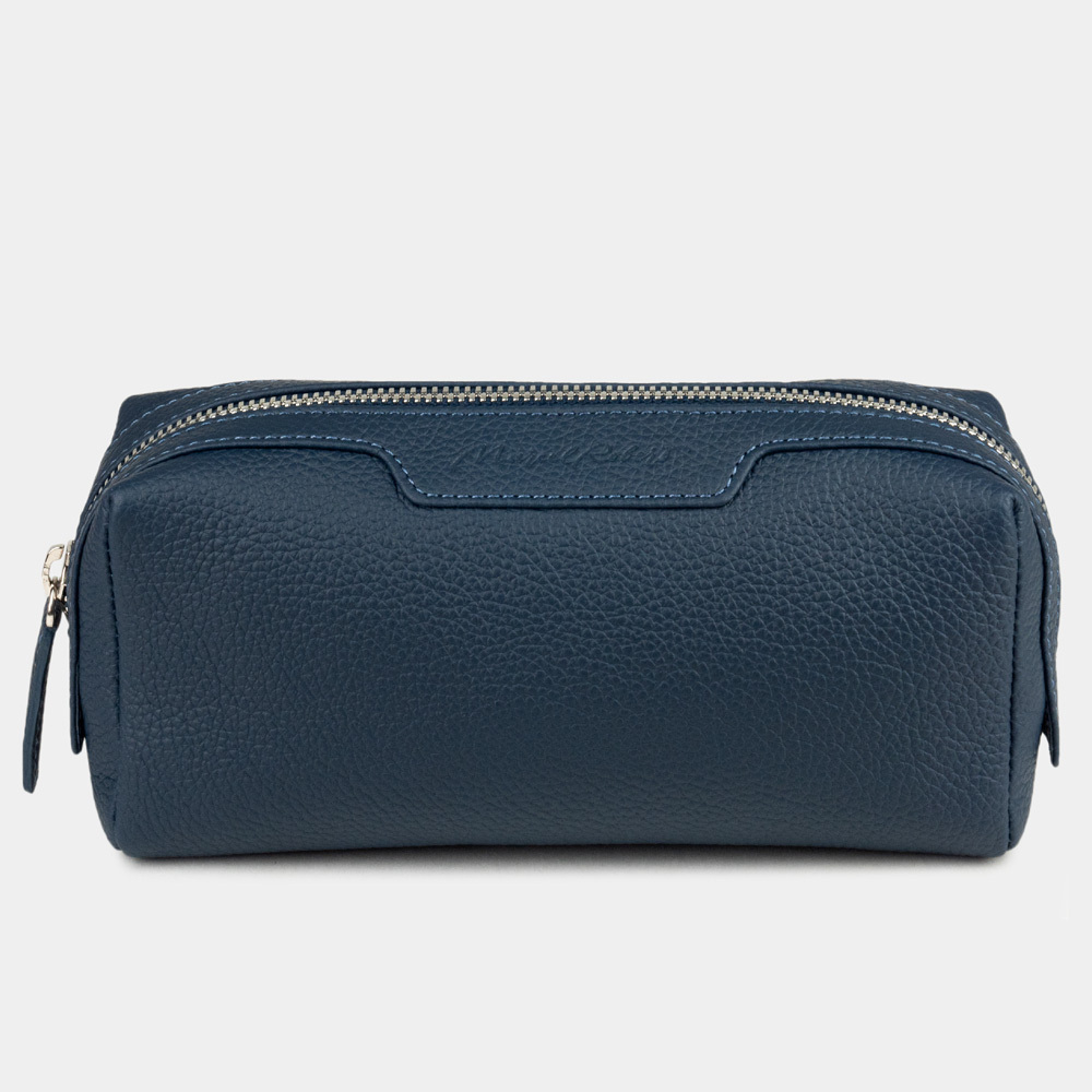 Несессер кожаный Tube синего цвета