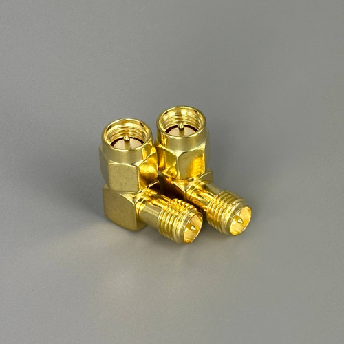 ВЧ переходники угловые с SMA(Папа) на RP-SMA(Папа) (2 штуки)