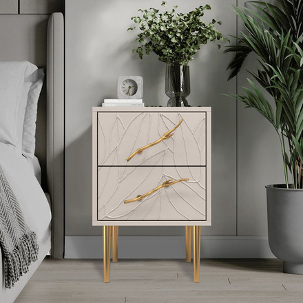 Тумба Арт Колор leaves Стайл Голд Серый агат