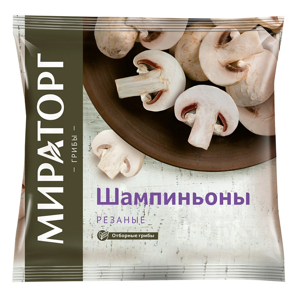 Шампиньоны резаные с/м, Мираторг, 0,4