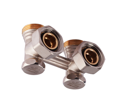 Н-узел угловой,  д/двухтрубных систем 3/4"E