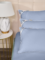 Подушка пуховая Вега Люкс 50х90 Голубая