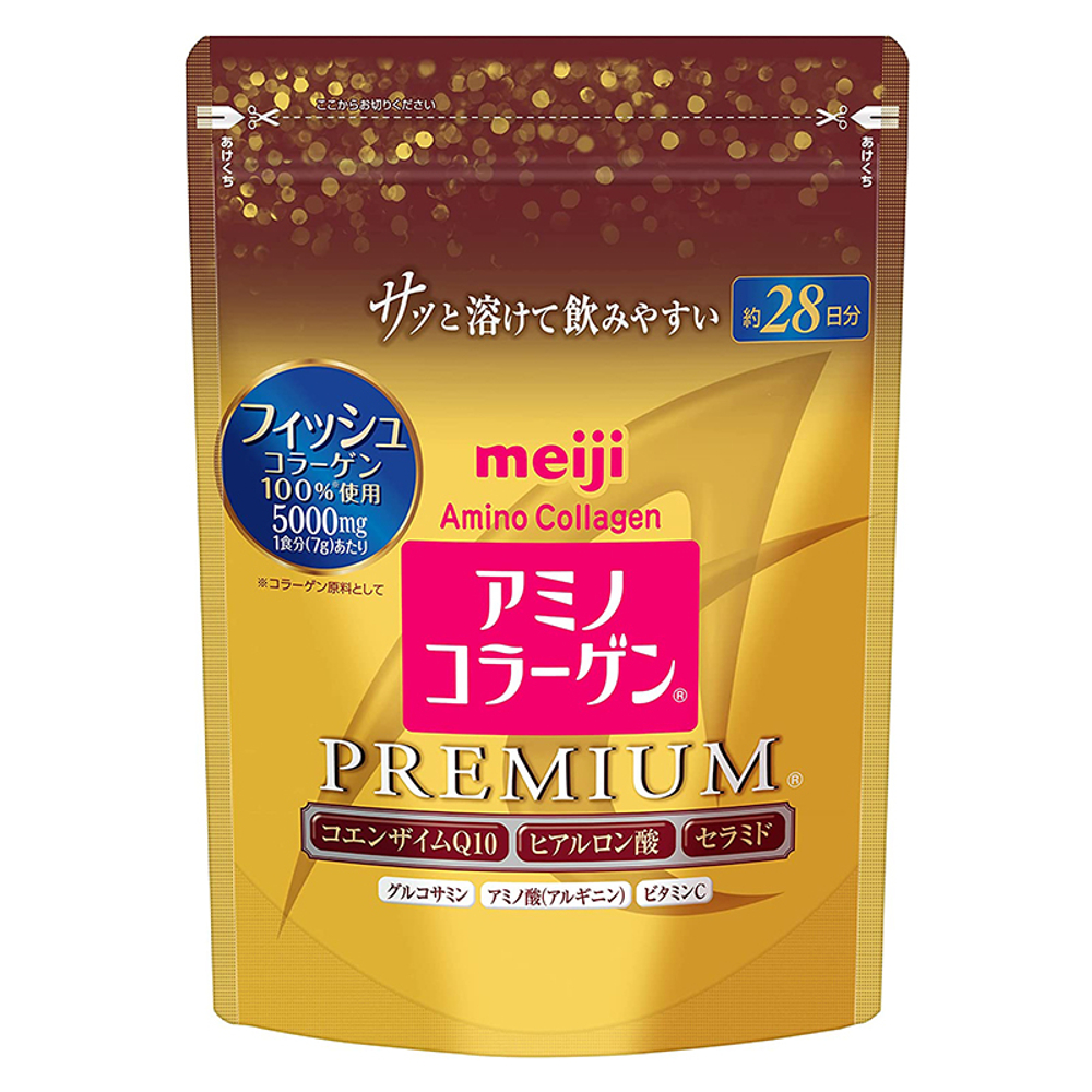 Аминоколлаген Премиум c Гиалуроновой кислотой и Коэнзимом Q10 Meiji Premium