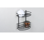 Полка овальная двухэтажная черная FX-720B-2