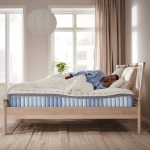 Матрас для двуспальной кровати - VALEVÅG IKEA/ ВАЛЕВОГ ИКЕА, 140х200 см, белый