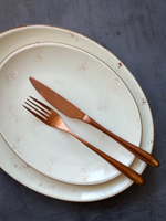 Вилка столовая ,покрытие PVD,цвет матовая медь,серия "Alessi-Copper"