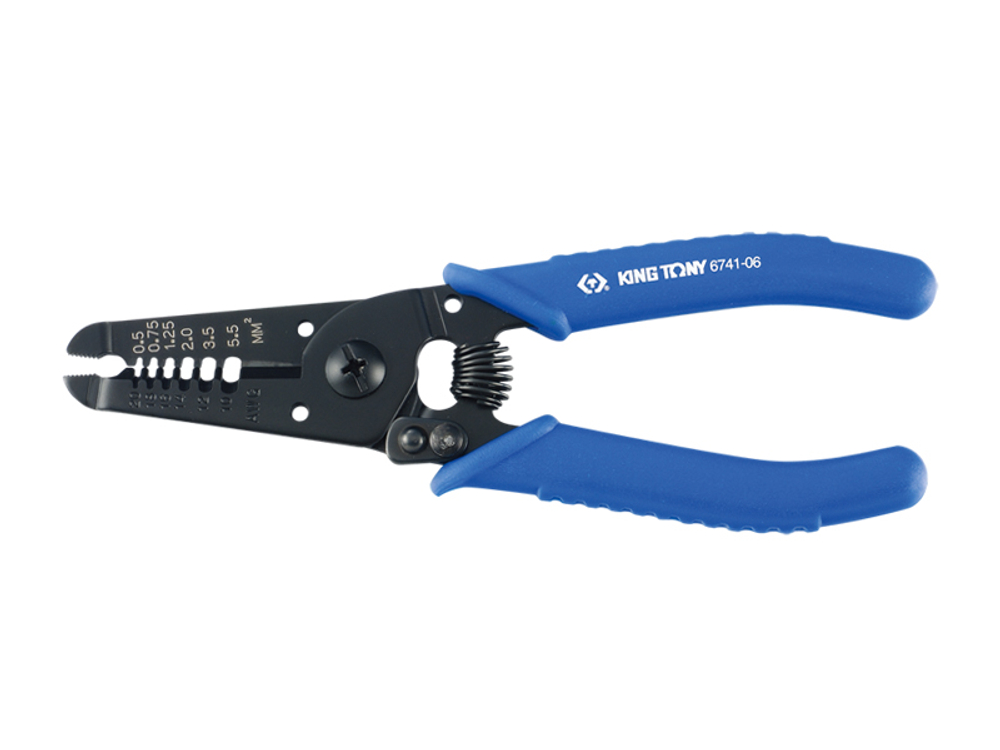 Пассатижи  для зачистки изоляции и резки проводов 160 мм king tony 6741-06