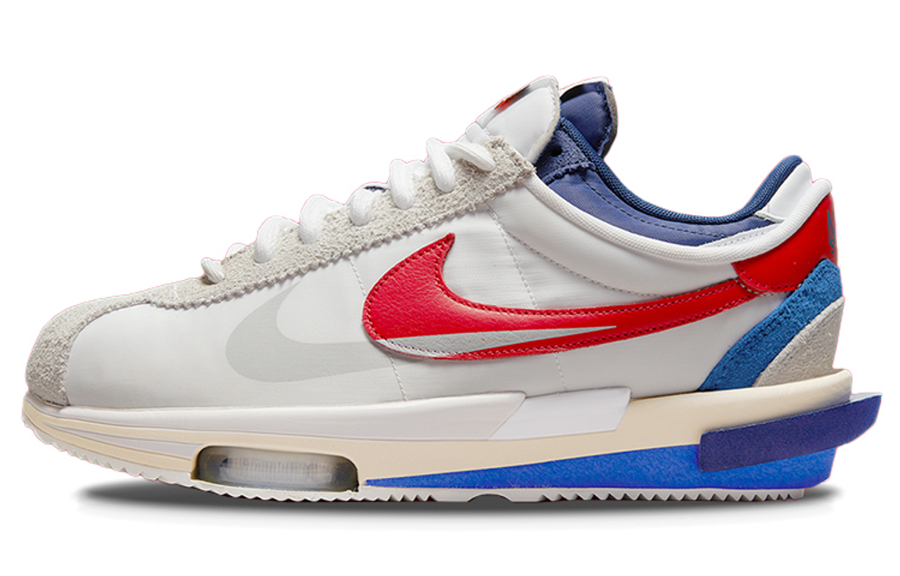 Кроссовки Sacai X Nike Cortez Sp "White And University Red"