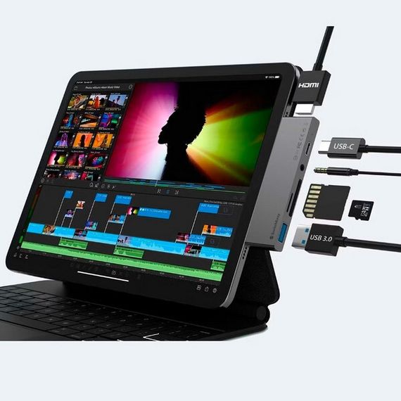 Хаб SwitchEasy SwitchDrive для планшетов и ультрабуков 6 в 1 серый космос (GS-109-229-253-101)