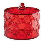 Конфетница love ?15,1х22 см, акрил, красная