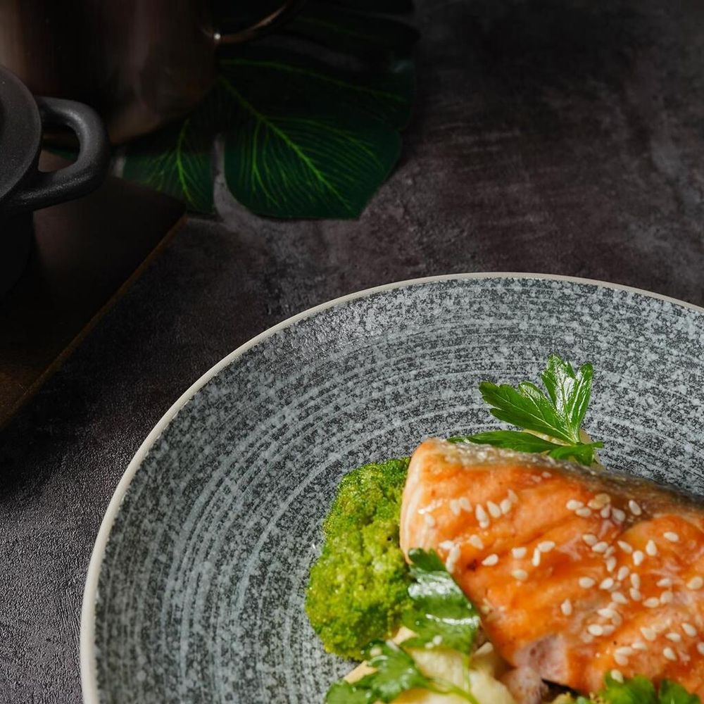 Тарелка d 22,4 см h3,5 см глазурь Glossy Stone Untouched Taiga P.L. Proff Cuisine [1]