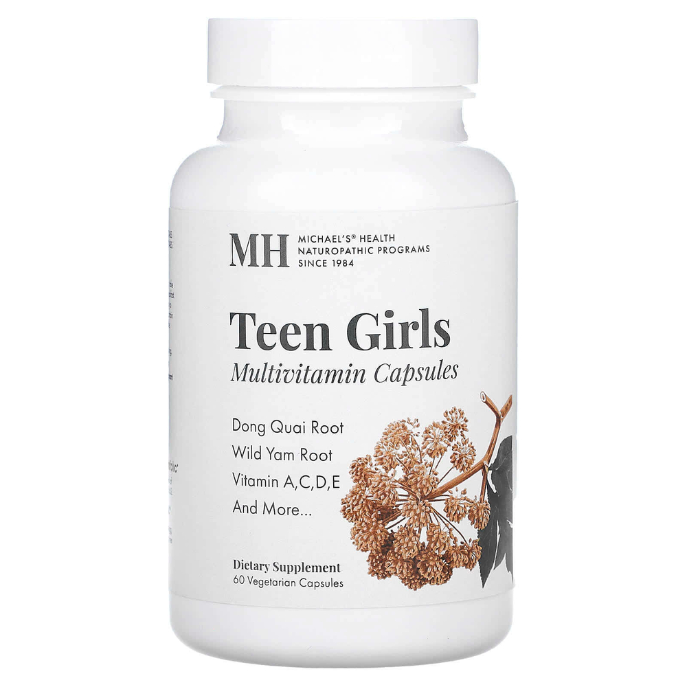 Michael's Health, Мультивитамины для девочек-подростков, 60 вегетарианских капсул