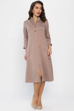Платье трикотажное Дарьяна НЬЮ (бежевое) П14304-18М LT Collection