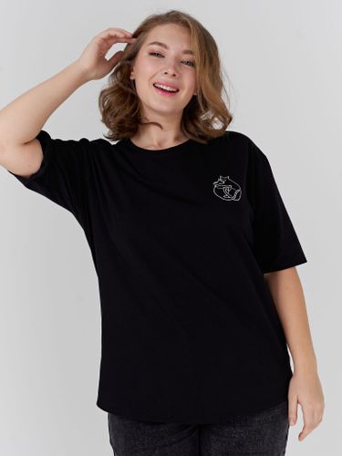 Футболка Женская Черная "Котики"